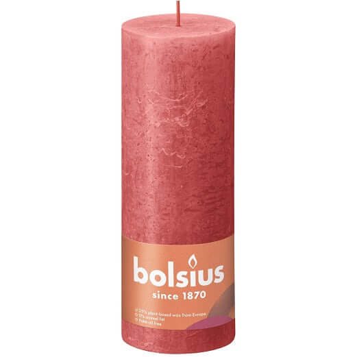 Kaarsen rustiek 190/68 Blossom Pink 4st