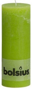 Kaarsen rustiek 190/68 lime 12 st.