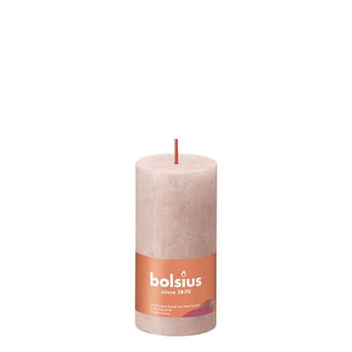 Kaarsen rustiek 100/50 Misty Pink 8st