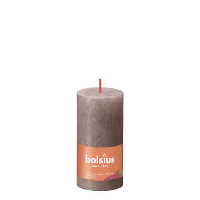 Kaarsen rustiek 100/50 Rustic Taupe 8st