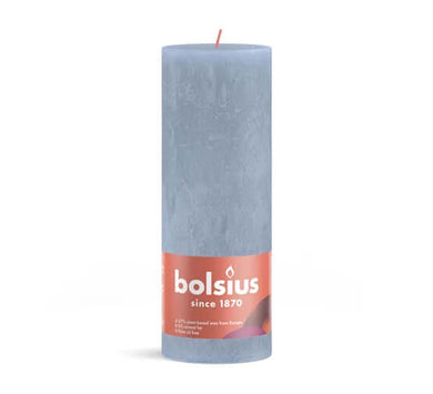Kaarsen rustiek 190/68 Sky Blue 4st