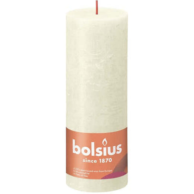 Kaarsen rustiek 190/68 Soft Pearl 4st