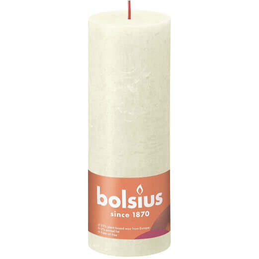 Kaarsen rustiek 190/68 Soft Pearl 4st