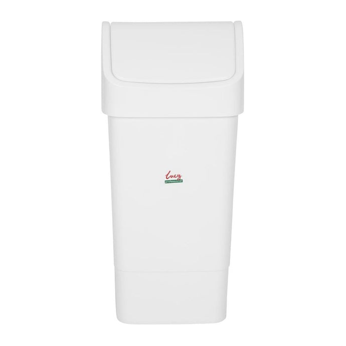 SYR afvalbak met tuimeldeksel wit