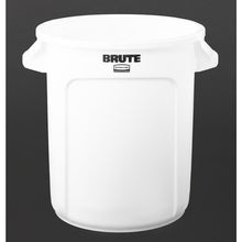 Afbeelding in Gallery-weergave laden, Rubbermaid Brute ronde container wit 37,9L