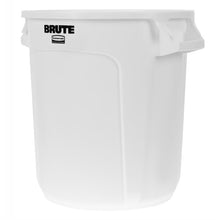 Afbeelding in Gallery-weergave laden, Rubbermaid Brute ronde container wit 37,9L