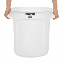 Afbeelding in Gallery-weergave laden, Rubbermaid Brute ronde container wit 37,9L