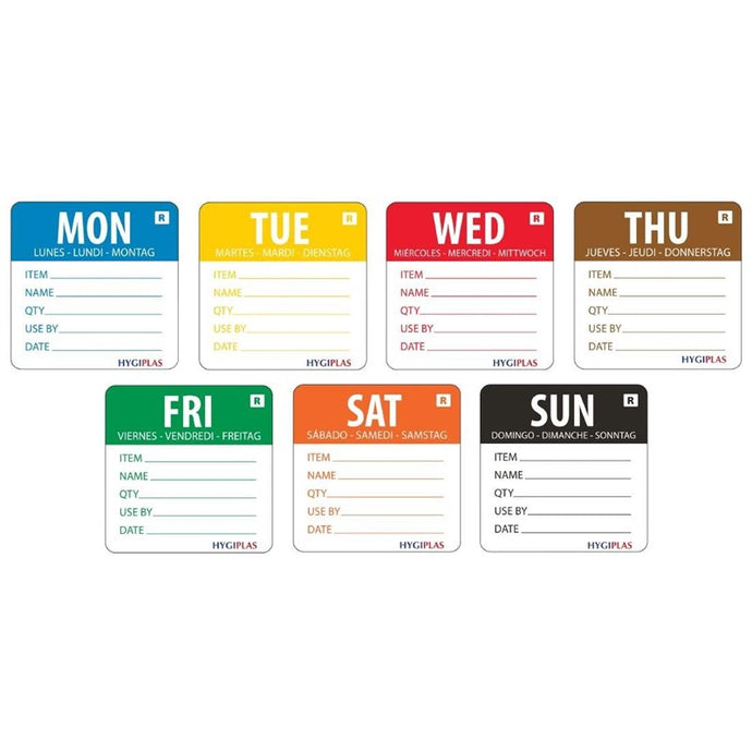 Vogue afneembare dagstickers weekset (3500 stuks)