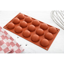 Afbeelding in Gallery-weergave laden, Pavoni Formaflex siliconen bakvorm 15 halve bollen
