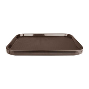 Olympia Kristallon polypropyleen dienblad bruin 305x415mm