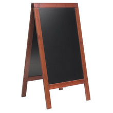 Afbeelding in Gallery-weergave laden, Securit Duplo stoepbord mahonie 135x70cm