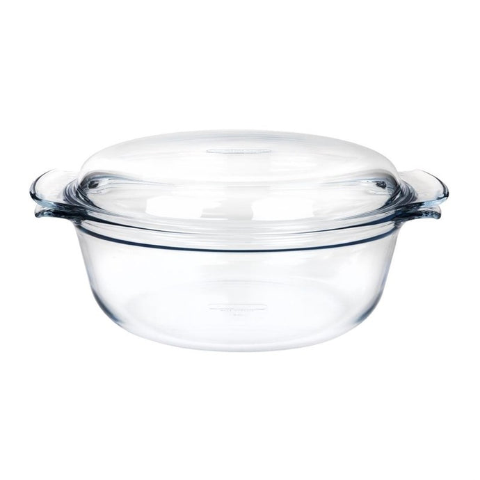 Pyrex ronde glazen casserole 3,75L
