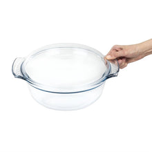 Afbeelding in Gallery-weergave laden, Pyrex ronde glazen casserole 3,75L