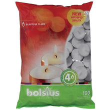 Afbeelding in Gallery-weergave laden, Bolsius theelichten 4 uur (100 stuks)
