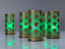 Afbeelding in Gallery-weergave laden, Kaarsenhouder Peacock gold 181015 4st
