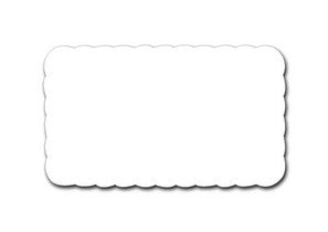 Plateaupapier RH13x22 wit 1000 st.