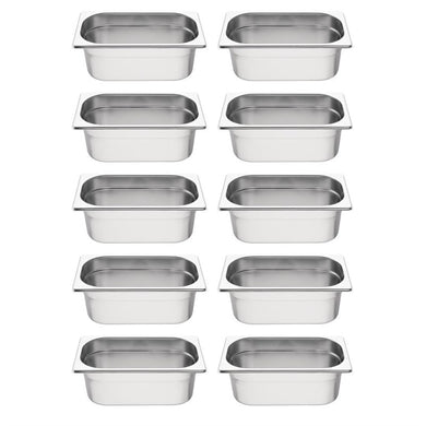 Vogue GN bakken set 10x GN 1/4 (10 stuks)