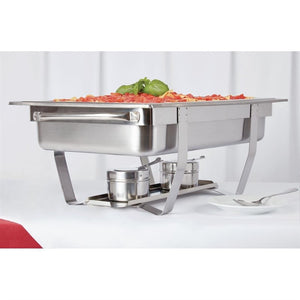 SPECIALE AANBIEDING Olympia Milan Chafing Dish met 24-pak Olympia gel brandpasta