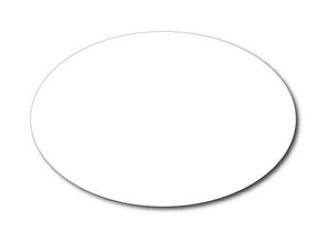 Plateaupapier OV16x24 wit 1000 st.