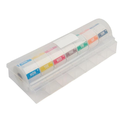 Hygiplas afneembare kleurcode stickers met 5cm kunststof dispenser