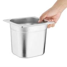 Afbeelding in Gallery-weergave laden, Vogue roestvrijstalen gastronorm bakset met deksels 1/6 (set van 6)