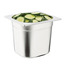 Afbeelding in Gallery-weergave laden, Vogue roestvrijstalen gastronorm bakset met deksels 1/6 (set van 6)
