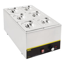 Afbeelding in Gallery-weergave laden, Vogue roestvrijstalen gastronorm bakset met deksels 1/6 (set van 6)