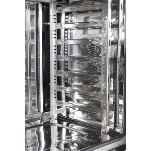 Buffalo Vrijstaande Smart Touchscreen Combi Oven 7 x GN 1/1 Met Installatie Kit En Afzuigkap