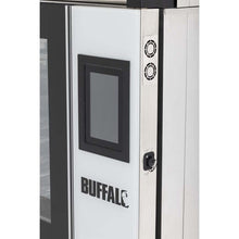 Afbeelding in Gallery-weergave laden, Buffalo Vrijstaande Smart Touchscreen Combi Oven 7 x GN 1/1 Met Installatie Kit En Afzuigkap