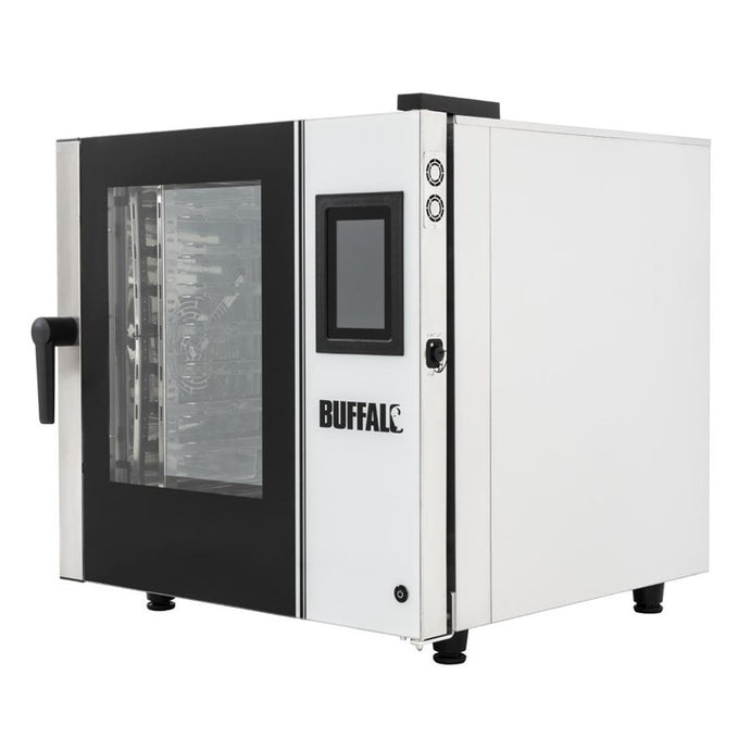 Buffalo Vrijstaande Smart Touchscreen Combi Oven 7 x GN 1/1 Met Installatie Kit En Afzuigkap