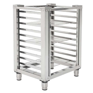 Buffalo Vrijstaande Slimme Touchscreen Compacte Combi Oven 6 x GN 1/1 Met Installatiekit En Afzuigka