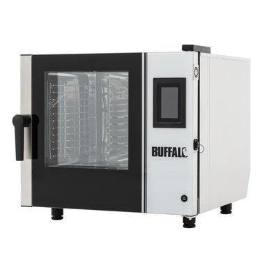 Buffalo Slim Touchscreen Compact Combi Oven 6 x GN 1/1 Met Installatiekit
