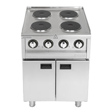 Afbeelding in Gallery-weergave laden, Buffalo 600 Serie Vrijstaand 4 Plaats Elektrische Kookplaat 7kW