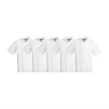 Afbeelding in Gallery-weergave laden, Whites Boston Unisex Koksbuis Wit S (5 stuks)