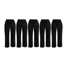 Afbeelding in Gallery-weergave laden, Whites Vegas Chef Broeken Polykatoen Zwart L (5 stuks)