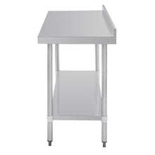 Afbeelding in Gallery-weergave laden, Vogue RVS werktafel met achteropstand 90x180x60cm