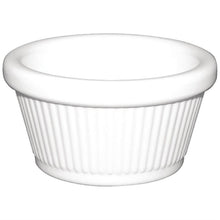 Afbeelding in Gallery-weergave laden, Olympia Kristallon melamine ramekins geribbeld wit 11,4cl (12 stuks)