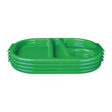 Afbeelding in Gallery-weergave laden, Olympia Kristallon dienbladen met vakken 37,5x27,8cm groen (10 stuks)