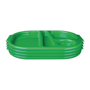 Olympia Kristallon dienbladen met vakken 37,5x27,8cm groen (10 stuks)