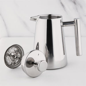 Olympia geïsoleerde art deco roestvrijstalen cafetiëre 3 kopjes