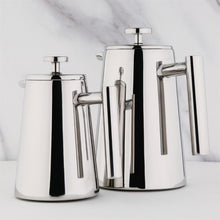 Afbeelding in Gallery-weergave laden, Olympia geïsoleerde art deco roestvrijstalen cafetiëre 3 kopjes