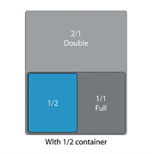 Afbeelding in Gallery-weergave laden, Vogue polycarbonaat 1/2 gastronorm container 100mm transparant