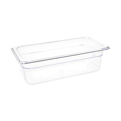 Vogue polycarbonaat 1/3 gastronorm container 100mm transparant