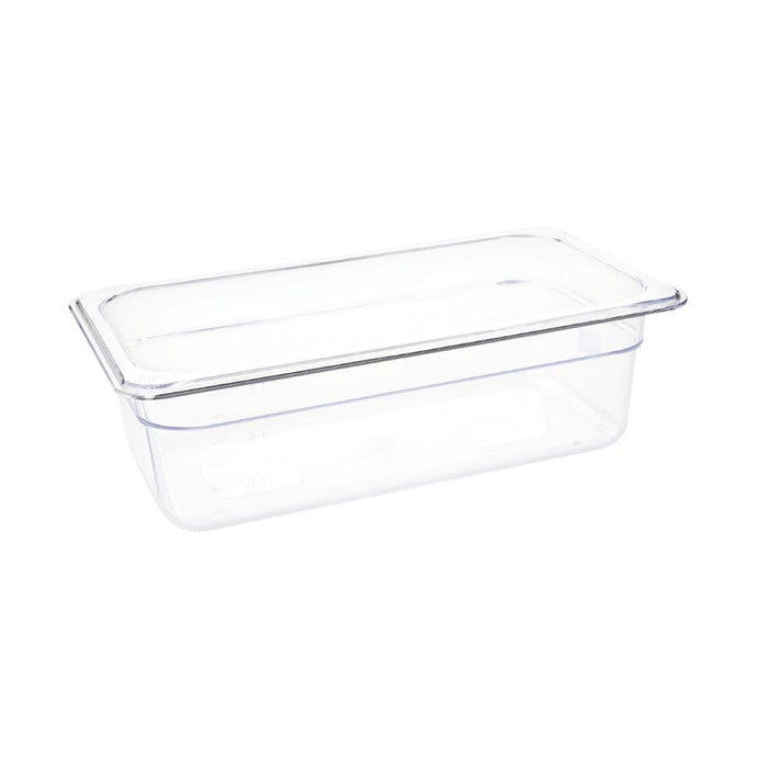 Vogue polycarbonaat 1/3 gastronorm container 100mm transparant