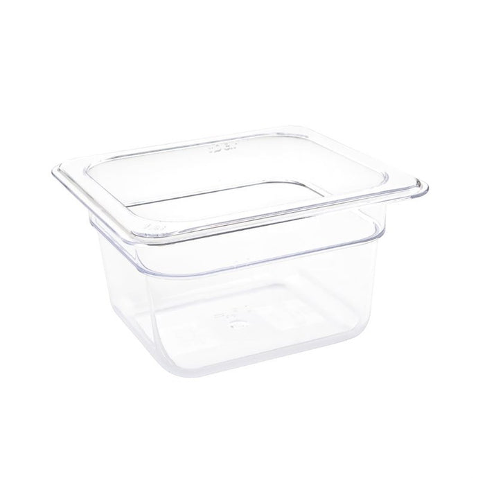 Vogue polycarbonaat 1/6 gastronorm container 100mm transparant