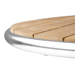 Bolero ronde tafel met kantelbaar essenhouten blad 60cm