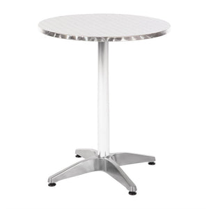 Bolero Bistro ronde RVS tafel 60cm grijs