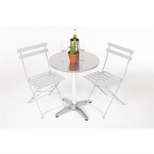 Afbeelding in Gallery-weergave laden, Bolero Bistro ronde RVS tafel 60cm grijs