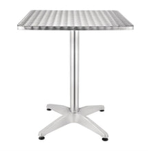 Afbeelding in Gallery-weergave laden, Bolero alumiminium tafel met RVS blad 60cm