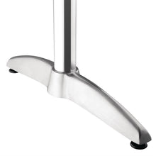 Afbeelding in Gallery-weergave laden, Bolero rechthoekige RVS tafel met dubbele tafelpoot 120cm